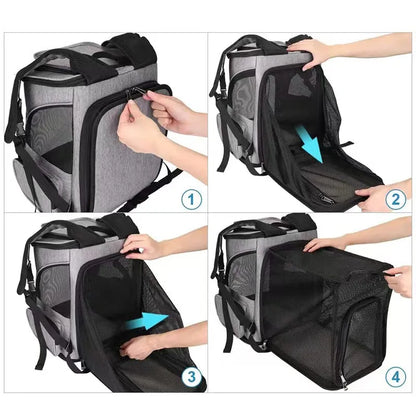 Sac à dos chat respirant