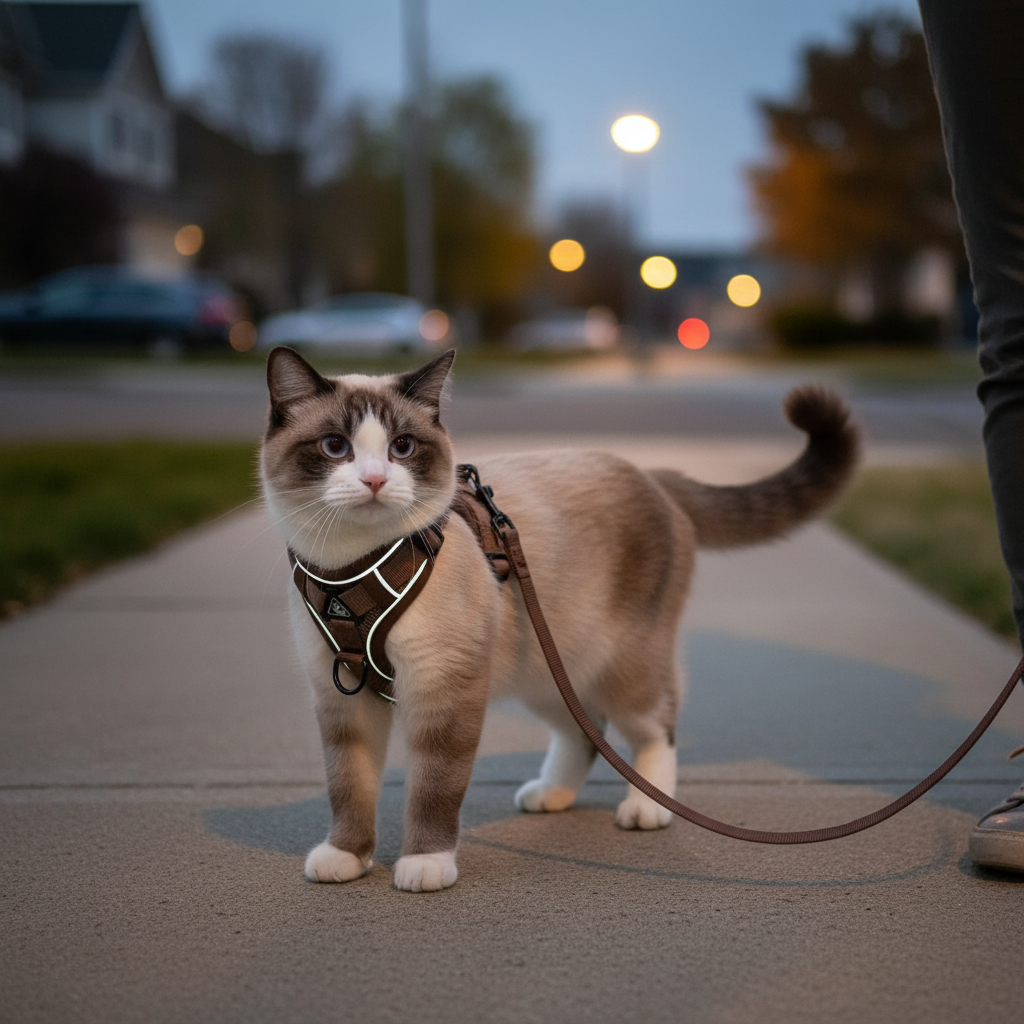 Harnais Chat Réfléchissant