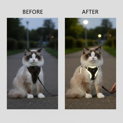 Harnais Chat Réfléchissant