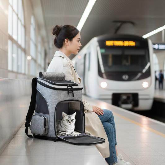 Sac à dos chat respirant