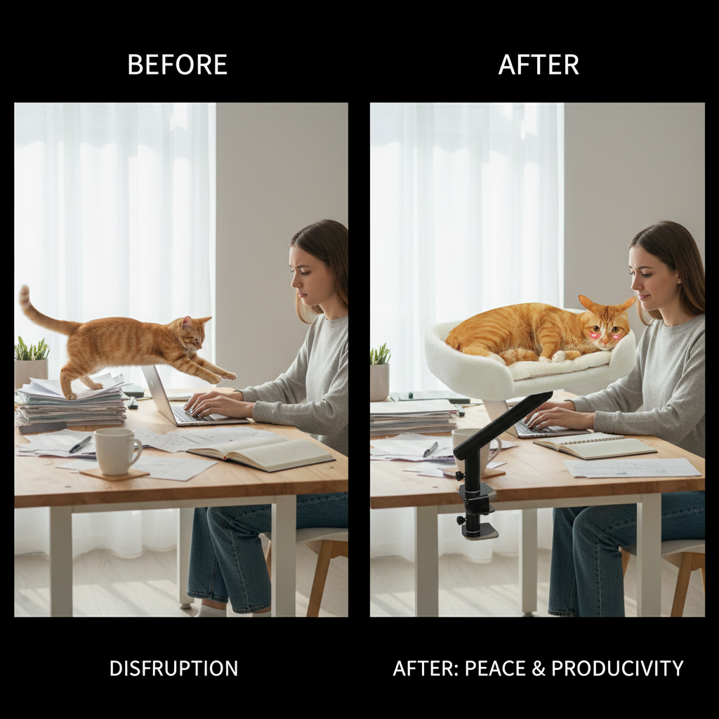 Lit pour Chat de Bureau